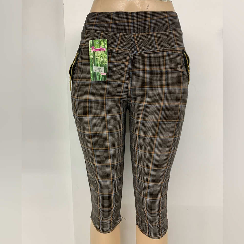 Plaid Capris